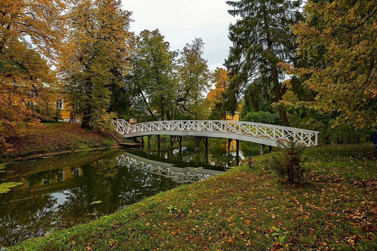 мост осень большое болдино