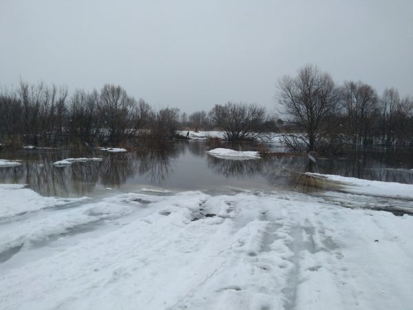 В Нижегородской области затопило еще один автомобильный мост