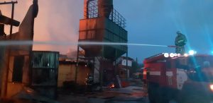 Опубликованы фотографии с пожара на пилораме в Семёновском районе
