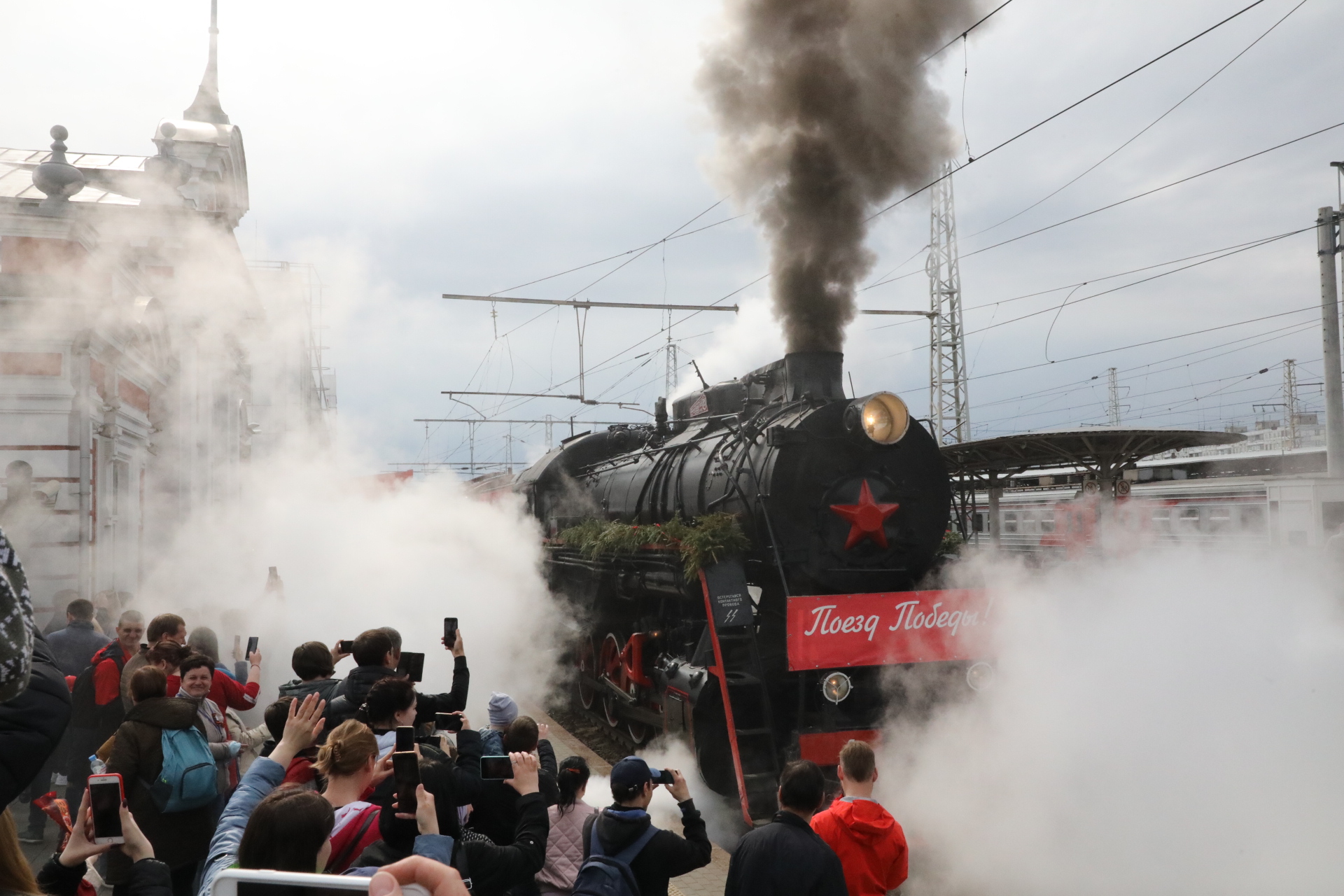 День победы поезд фото