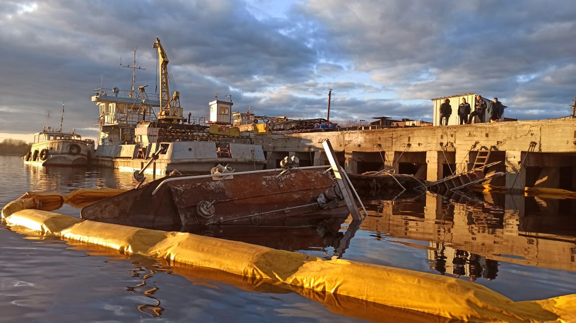 Буксир затонул на Волге в Нижегородской области