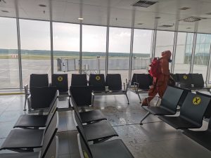 Минтранс проверил дезинфекцию помещений в&nbsp;нижегородском аэропорту Стригино