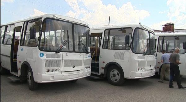 >Шесть новых автобусов пополнили муниципальный автопарк в Починках в Нижегородской области