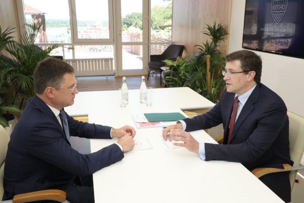 Глеб Никитин представил Александру Новаку предложения региона по&nbsp;развитию инженерной и&nbsp;энергетической инфраструктуры