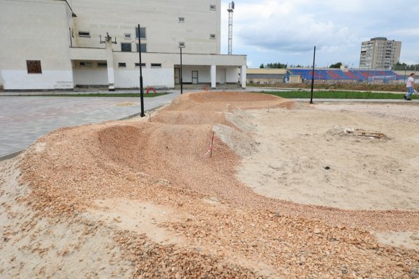 Строительство памп-трека завершают в&nbsp;Дзержинске