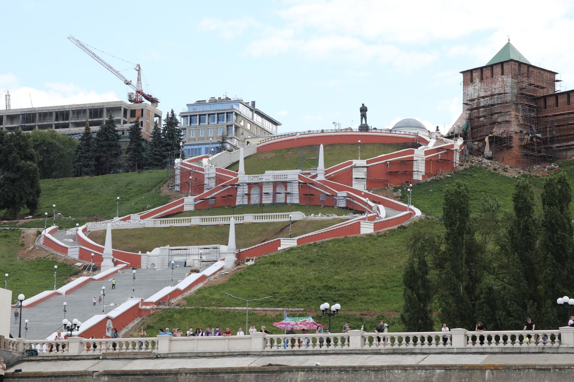 LIVE: Торжественное открытие Чкаловской лестницы после реконструкции