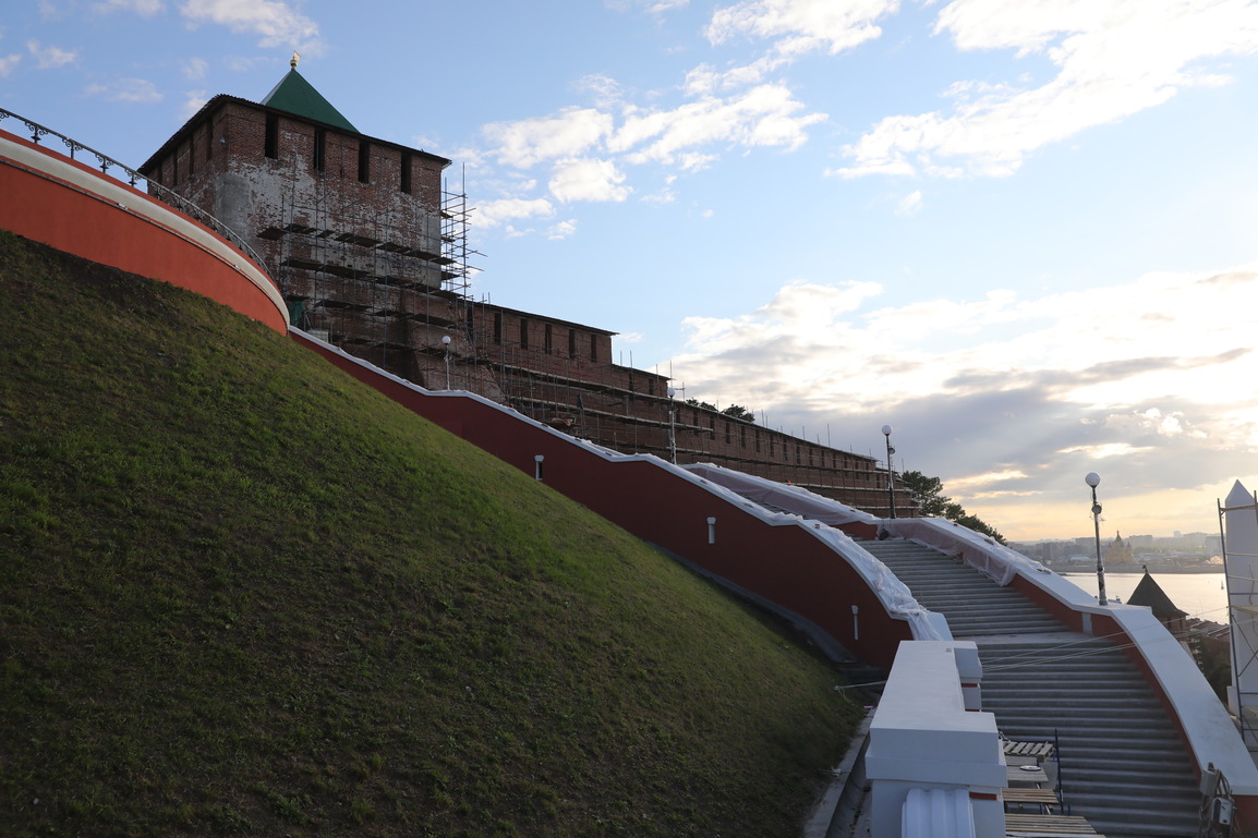 Чкаловскую лестницу в Нижнем Новгороде откроют 1 августа