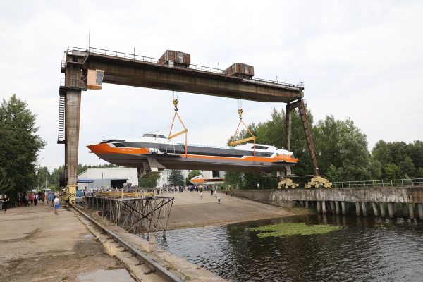 Головное судно «Метеор 120Р» спущено на&nbsp;воду в&nbsp;Нижегородской области