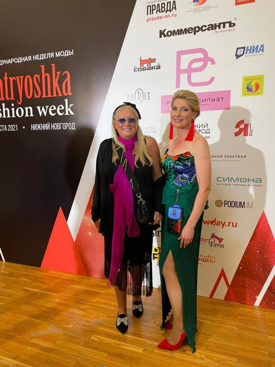 Татьяна Михалкова и Ольга Рыхлова на финале Matryoshka Fashion Week.