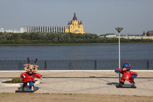 Воздушный шар убрали из фотозоны на Нижневолжской набережной