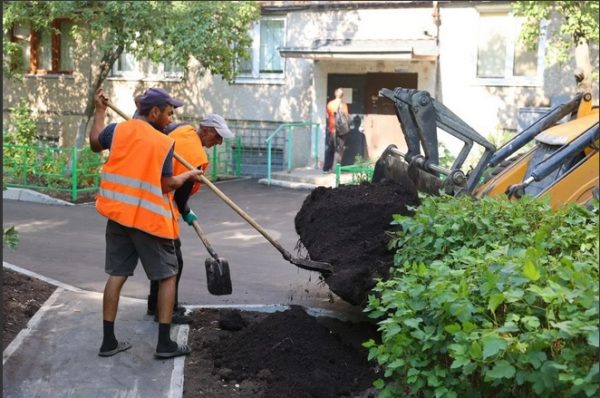 В&nbsp;Дзержинске завершается благоустройство более 20 дворов по&nbsp;нацпроекту «Жилье и&nbsp;городская среда»