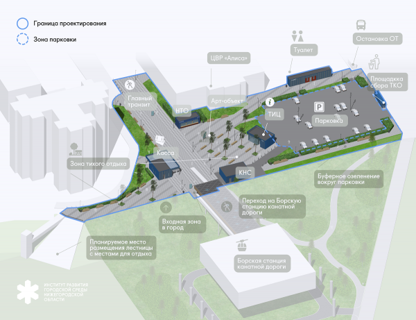 В&nbsp;Нижегородской области определили подрядчика для благоустройства территории перед станцией канатной дороги в&nbsp;городе Бор