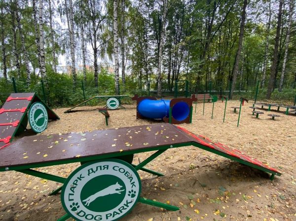 Новая современная площадка для выгула собак появилась в Советском районе
