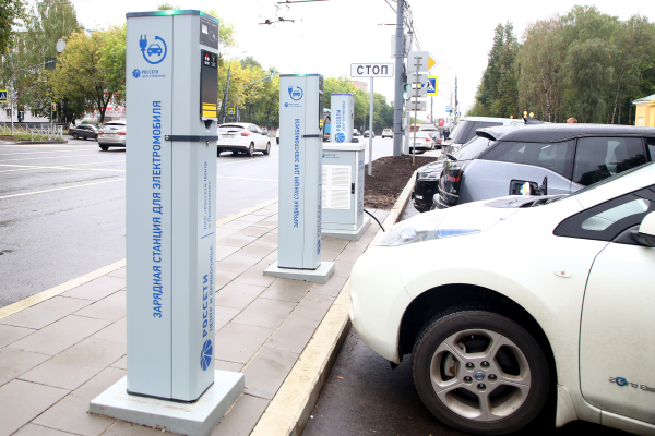 Заправка для электротранспорта появилась рядом с парком «Швейцария» в Нижнем Новгороде