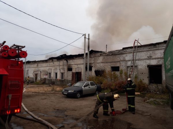 В Дзержинске произошел крупный пожар