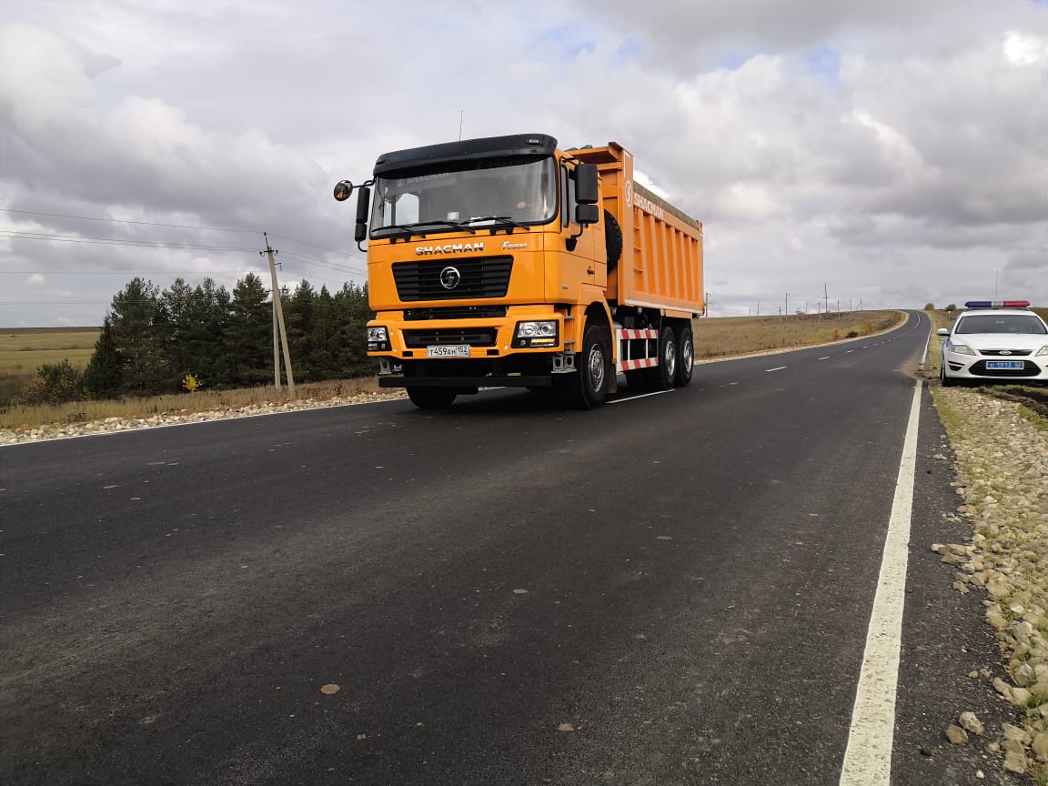 Более 12 км нового асфальтобетона уложили на дороге Перевоз — Шатки