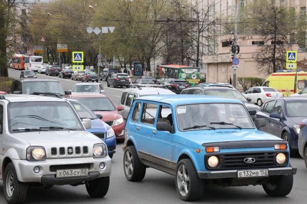 Пробка образовалась на улице Ванеева из-за упавшего на дорогу дерева