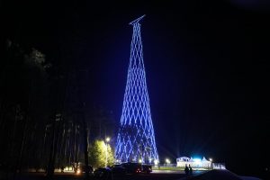 Работу подсветки Шуховской башни в Дзержинске продлили до полуночи
