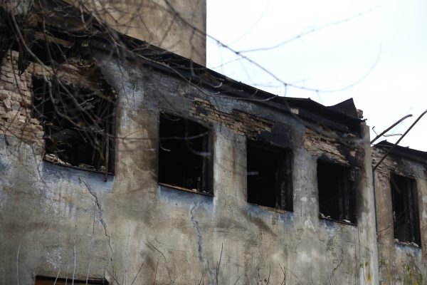 «Дом чекиста» после пожара: смотрим фото с места происшествия
