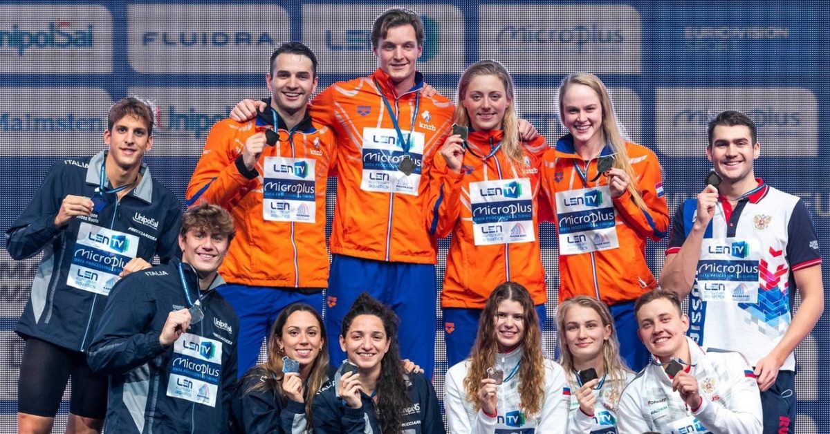 Нижегородец Олег Костин в эстафете выиграл бронзу чемпионата Европы по плаванию