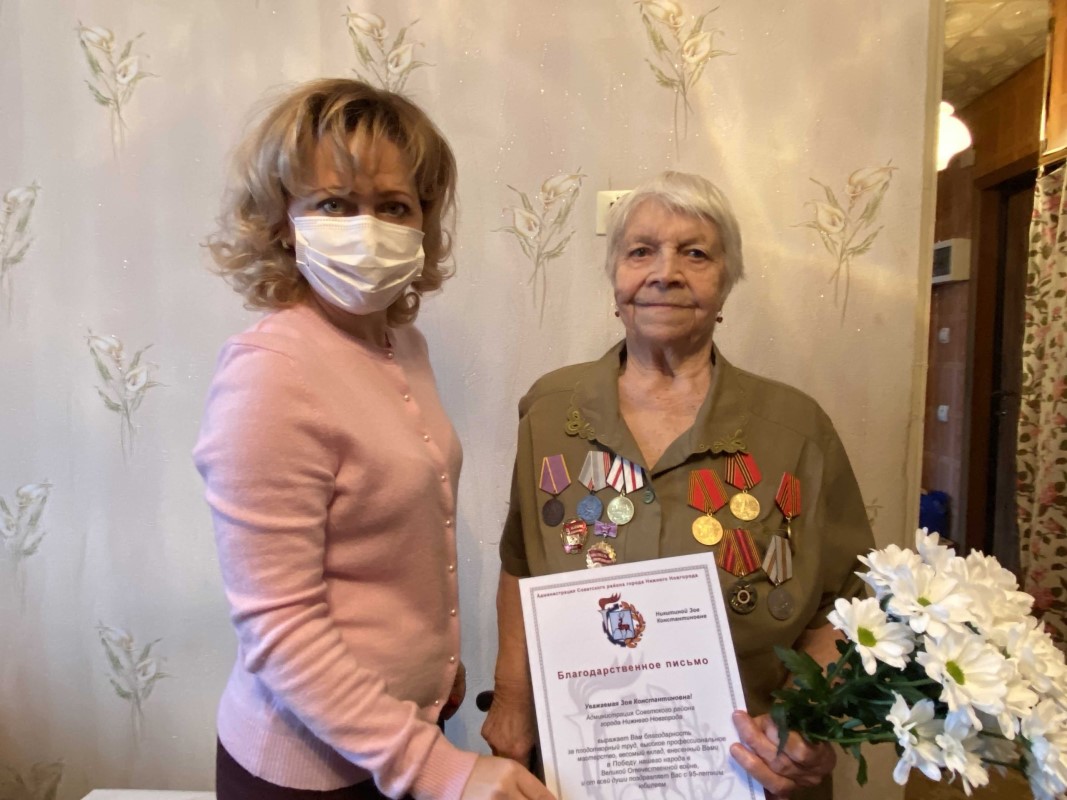 Ветеран тыла Зоя Никитина отметила свой 95-й день рождения в Нижнем Новгороде