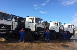 Новые самосвалы-вездеходы марки МАЗ пополнили парк АО «ДСК «АВТОБАН»