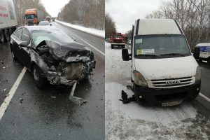 Автобус с пассажирами попал в ДТП на трассе М‑7 в Нижегородской области