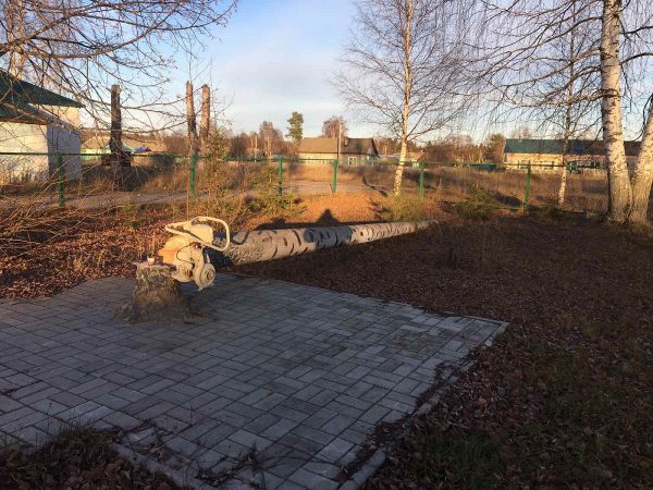 >Памятник бензопиле «Дружба» установили в Нижегородской области