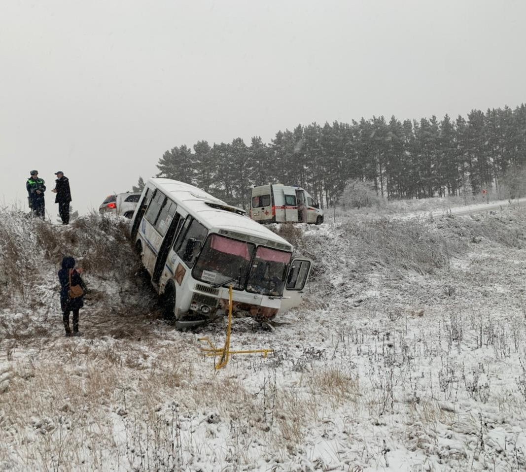 Рейсовый автобус вылетел в кювет в Нижегородской области: есть пострадавшие