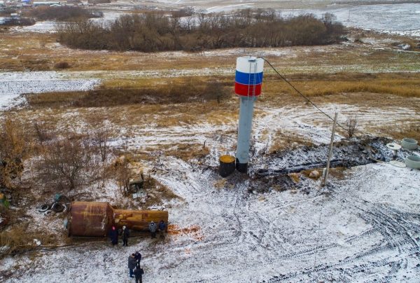 Водонапорную башню установили в Починковском районе по программе «Вам решать!»