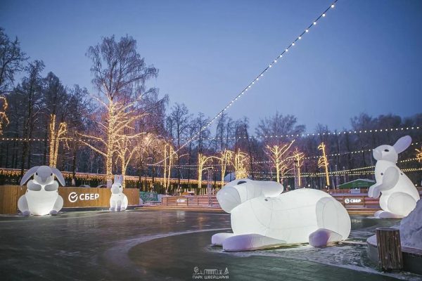 Каток открыли в нижегородском парке «Швейцария»