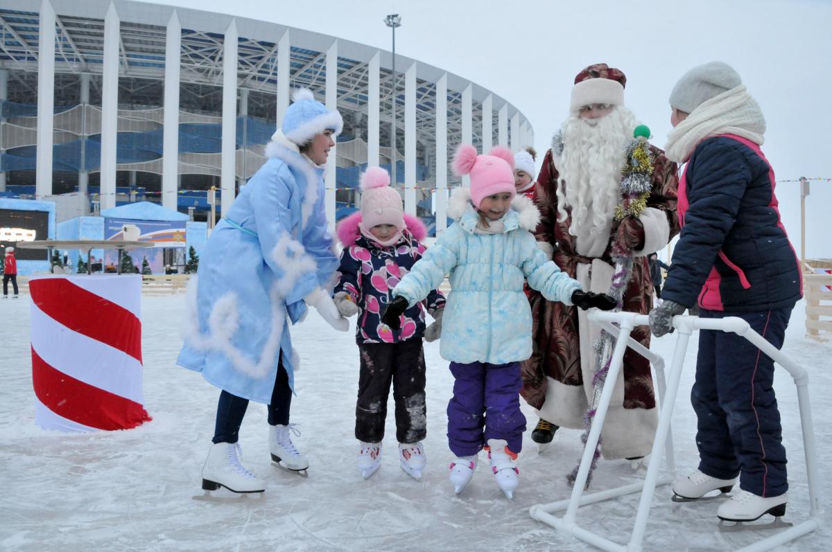 Ледовый каток на территории стадиона «Нижний Новгород» будет работать с 25 декабря