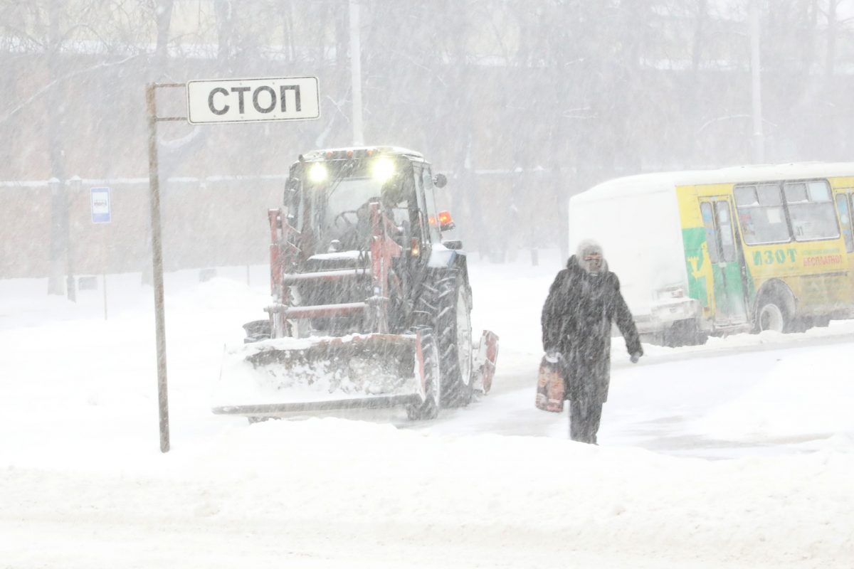 Сильный снег и гололед ожидаются в Нижегородской области в новогоднюю ночь