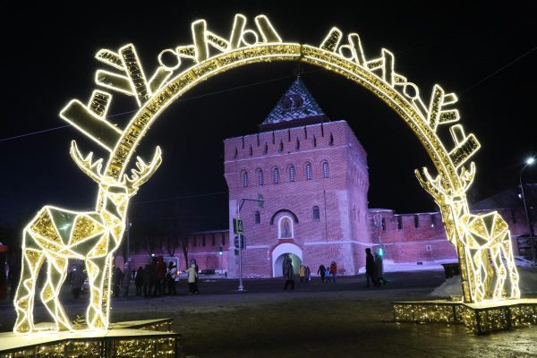 Новогоднюю иллюминацию уберут в Нижнем Новгороде до середины февраля