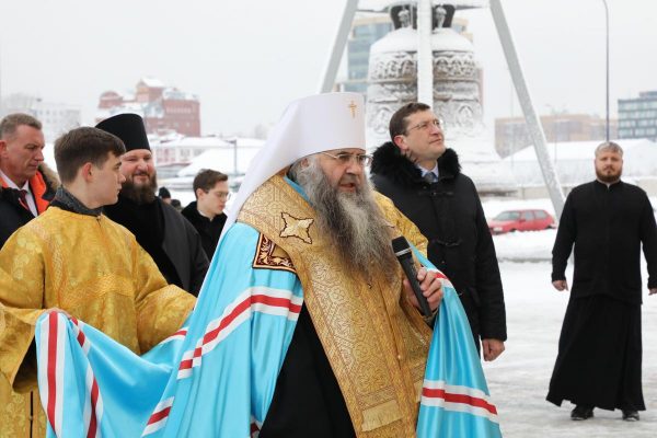 Глеб Никитин принял участие в&nbsp;церемонии освящения колоколов для звонницы Нижегородского кафедрального Александро-Невского собора