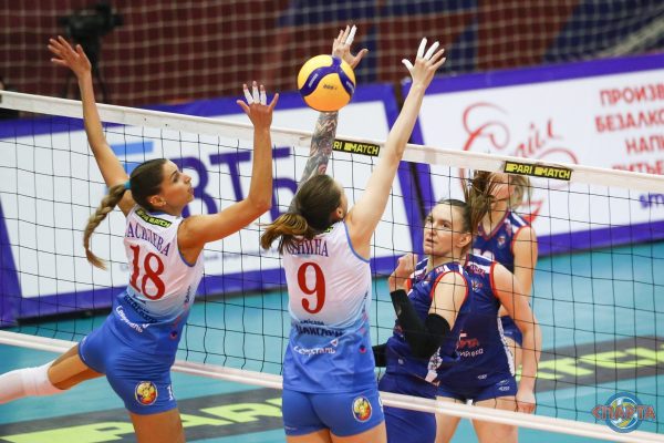 Волейболистки нижегородской «Спарты» дома уступили столичному «Динамо»