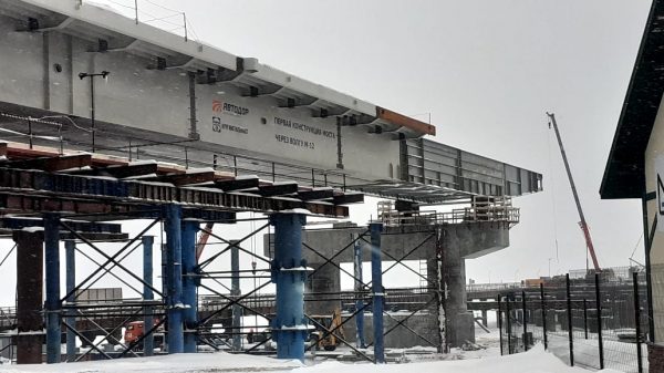 Рабочие закончили второй этап надвижки металлоконструкций нового моста через&nbsp;Волгу