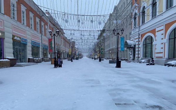 Сонный Нижний: смотрим, как выглядит утренний город 1 января