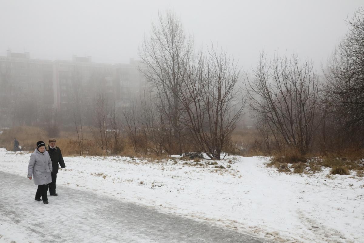 Критическая влажность воздуха в Нижнем Новгороде привела к образованию тумана