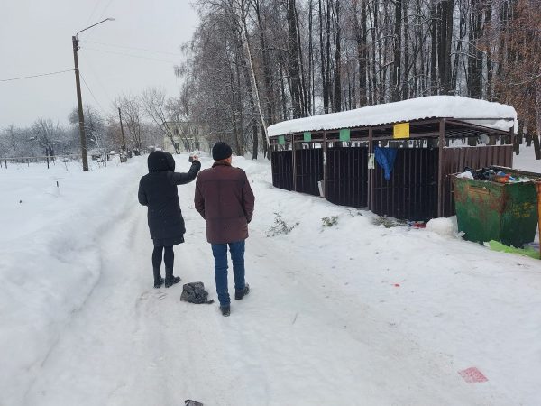 Проверка контейнерных площадок в городе Бор 01 февраля 2022 года