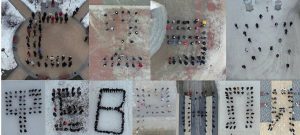 Нижегородцы выстроились в надпись «С 23 февраля»