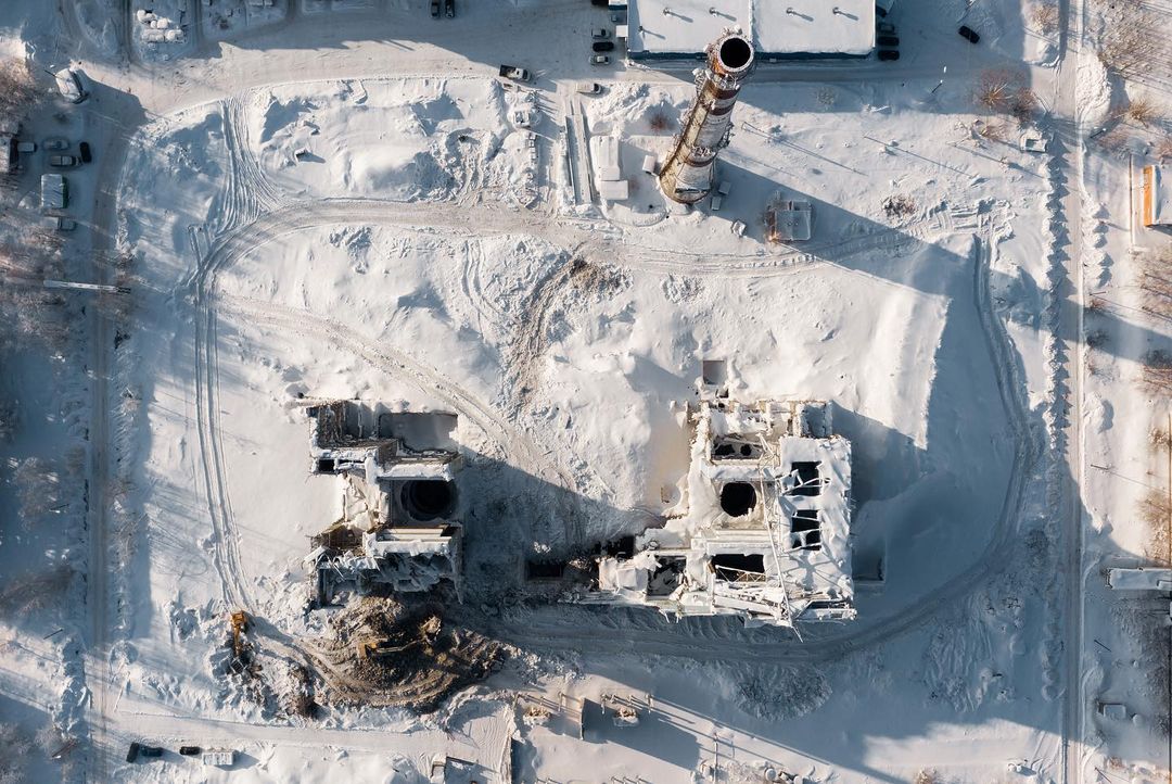 Опубликованы фото сноса Горьковской атомной станции теплоснабжения