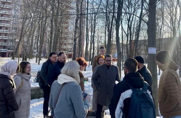 Работы по благоустройству сквера на улице Родионова начнутся, когда растает снег