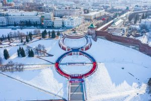 Нижегородцы присоединились к флешмобу «8 лет вместе» на Чкаловской лестнице
