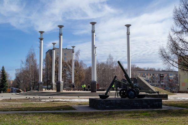 Площадь Жукова благоустраивается в рамках национального проекта «Жилье и городская среда»