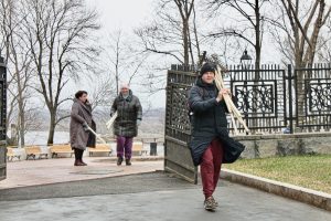 Экологический субботник прошёл в Нижегородском кремле