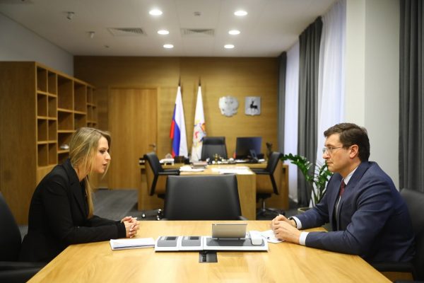 Глеб Никитин и&nbsp;Яна Лантратова договорились об&nbsp;открытии в&nbsp;Нижегородской области представительства Союза добровольцев России