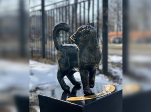 В&nbsp;Выксе появилась скульптура кошки, исполняющей желания