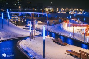 Знаковые объекты Нижегородской области зажглись синим 2 апреля