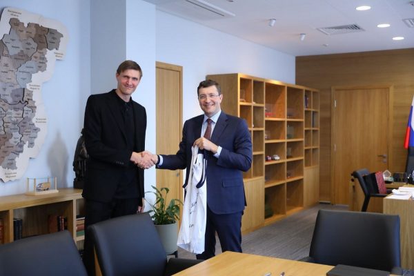 Глеб Никитин встретился с президентом Российской федерации баскетбола Андреем Кириленко